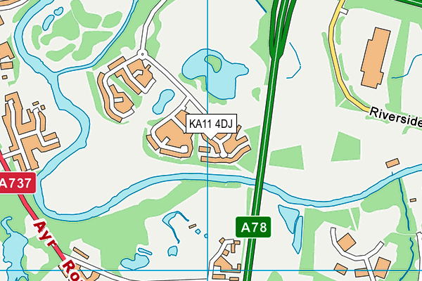 KA11 4DJ map - OS VectorMap District (Ordnance Survey)
