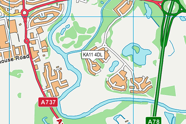 KA11 4DL map - OS VectorMap District (Ordnance Survey)
