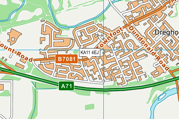KA11 4EJ map - OS VectorMap District (Ordnance Survey)