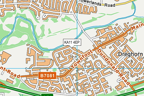 KA11 4EP map - OS VectorMap District (Ordnance Survey)