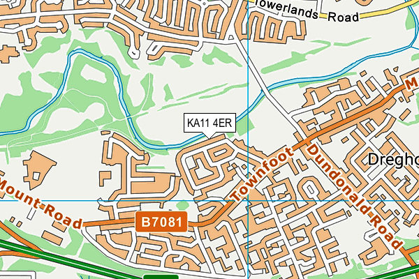 KA11 4ER map - OS VectorMap District (Ordnance Survey)