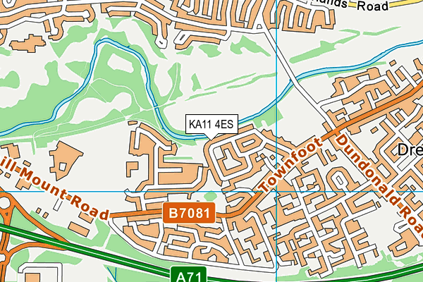 KA11 4ES map - OS VectorMap District (Ordnance Survey)