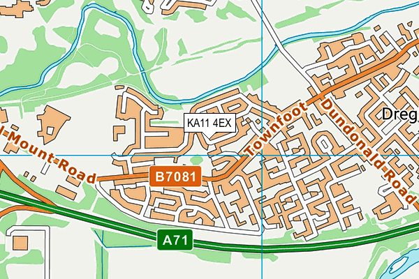KA11 4EX map - OS VectorMap District (Ordnance Survey)