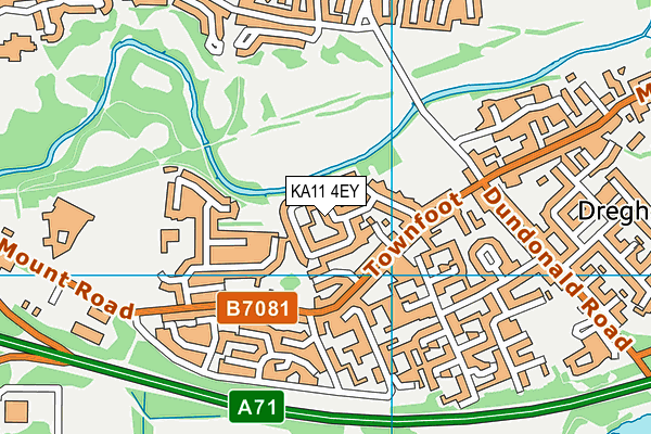 KA11 4EY map - OS VectorMap District (Ordnance Survey)