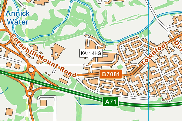KA11 4HG map - OS VectorMap District (Ordnance Survey)