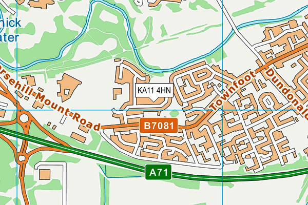 KA11 4HN map - OS VectorMap District (Ordnance Survey)