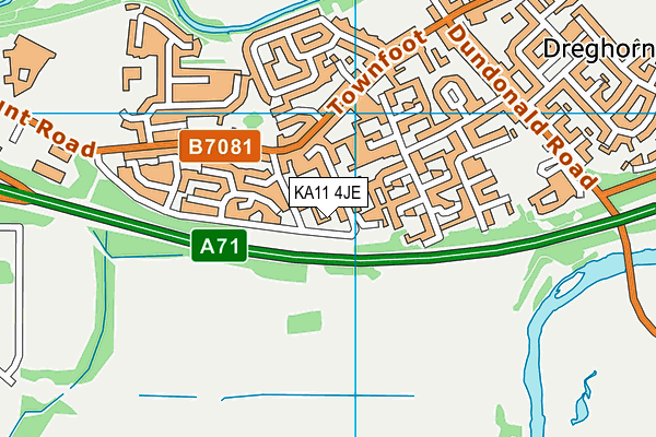 KA11 4JE map - OS VectorMap District (Ordnance Survey)