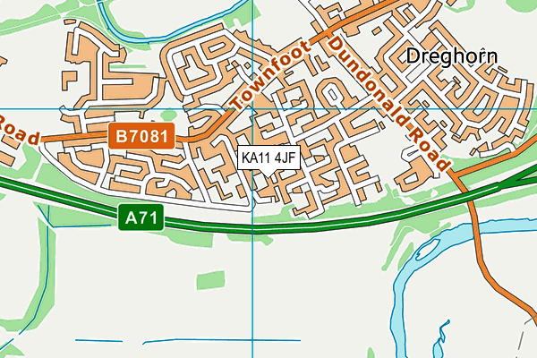 KA11 4JF map - OS VectorMap District (Ordnance Survey)