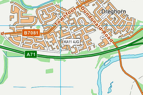 KA11 4JG map - OS VectorMap District (Ordnance Survey)