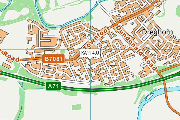 KA11 4JJ map - OS VectorMap District (Ordnance Survey)
