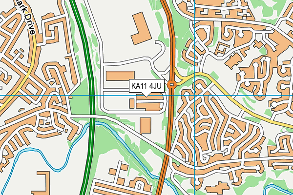 KA11 4JU map - OS VectorMap District (Ordnance Survey)
