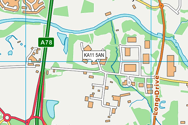 KA11 5AN map - OS VectorMap District (Ordnance Survey)