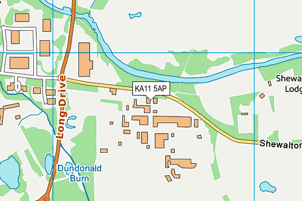 KA11 5AP map - OS VectorMap District (Ordnance Survey)