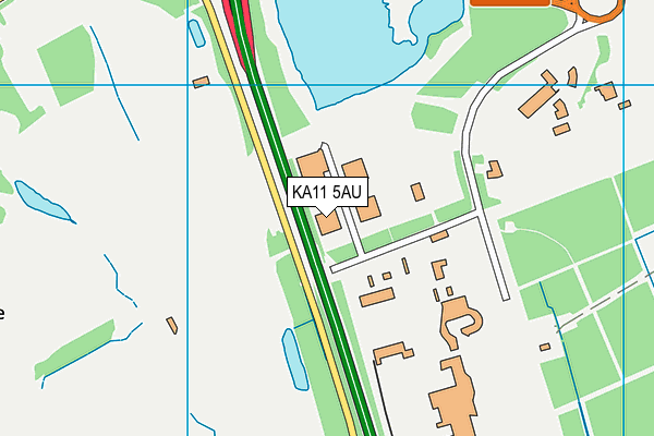 KA11 5AU map - OS VectorMap District (Ordnance Survey)