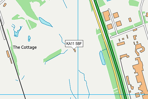KA11 5BF map - OS VectorMap District (Ordnance Survey)
