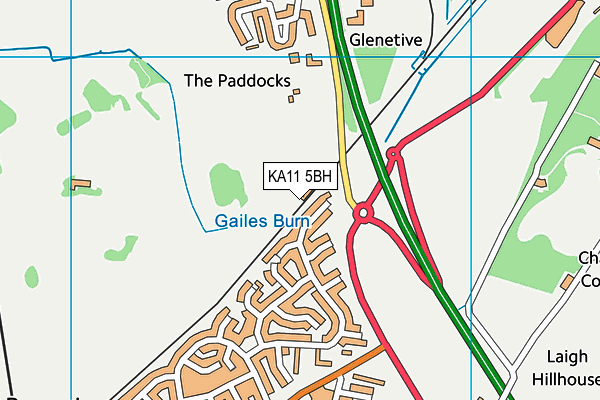 KA11 5BH map - OS VectorMap District (Ordnance Survey)