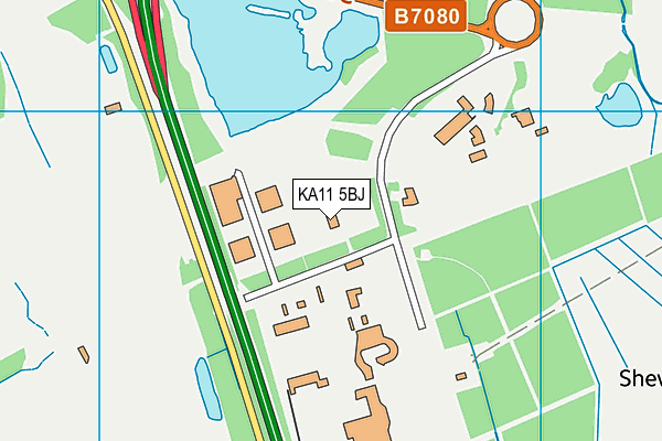 KA11 5BJ map - OS VectorMap District (Ordnance Survey)