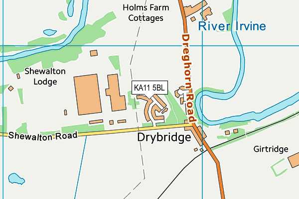 KA11 5BL map - OS VectorMap District (Ordnance Survey)