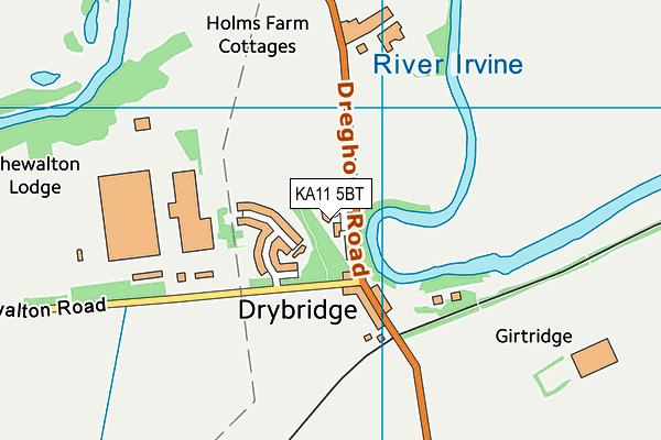 KA11 5BT map - OS VectorMap District (Ordnance Survey)