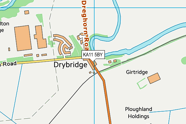 KA11 5BY map - OS VectorMap District (Ordnance Survey)