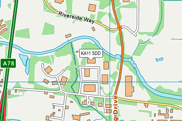 KA11 5DD map - OS VectorMap District (Ordnance Survey)
