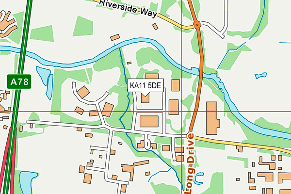 KA11 5DE map - OS VectorMap District (Ordnance Survey)