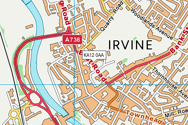 KA12 0AA map - OS VectorMap District (Ordnance Survey)