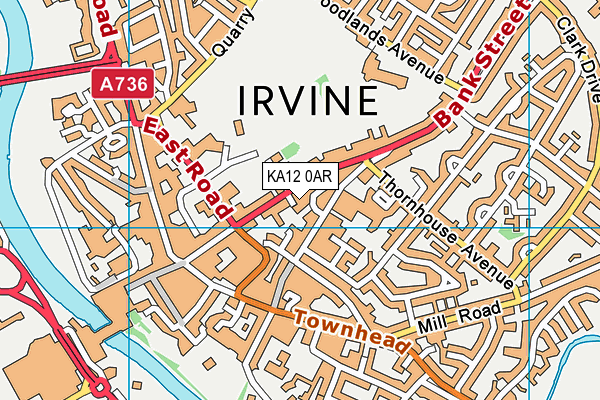 KA12 0AR map - OS VectorMap District (Ordnance Survey)