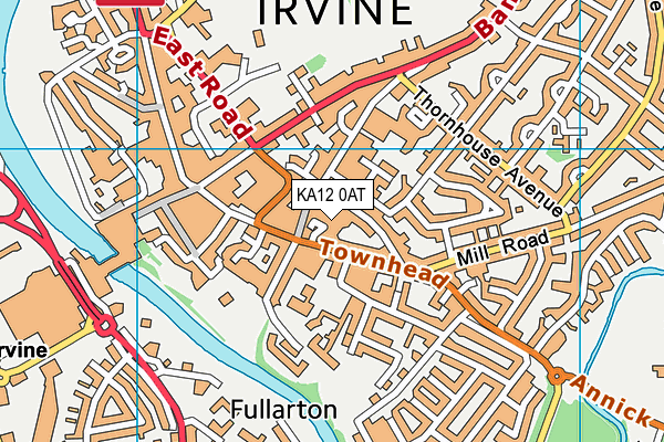 KA12 0AT map - OS VectorMap District (Ordnance Survey)