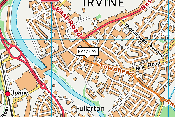Map of IRVINE STYLE CUT LTD at district scale