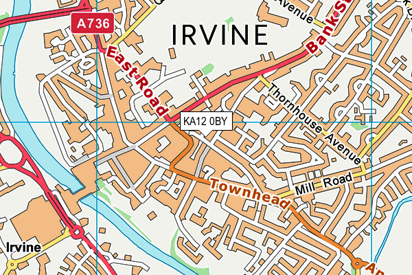 KA12 0BY map - OS VectorMap District (Ordnance Survey)