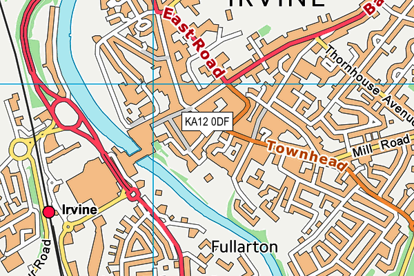 KA12 0DF map - OS VectorMap District (Ordnance Survey)