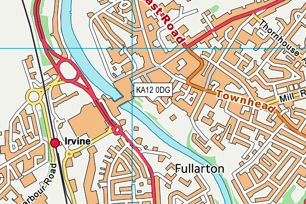 KA12 0DG map - OS VectorMap District (Ordnance Survey)