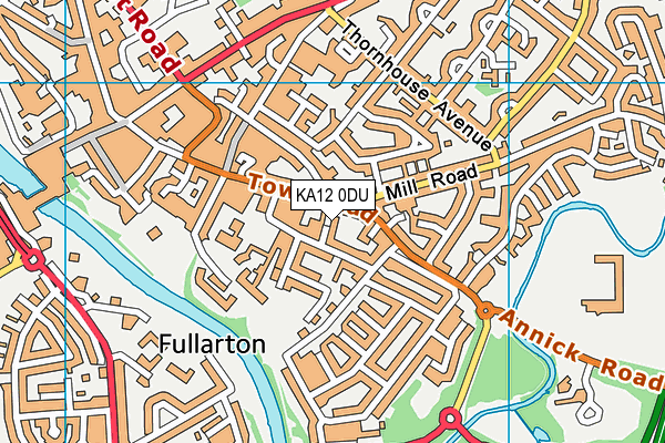 KA12 0DU map - OS VectorMap District (Ordnance Survey)