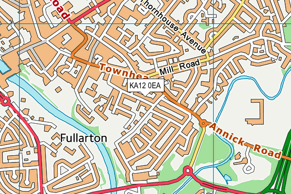 KA12 0EA map - OS VectorMap District (Ordnance Survey)