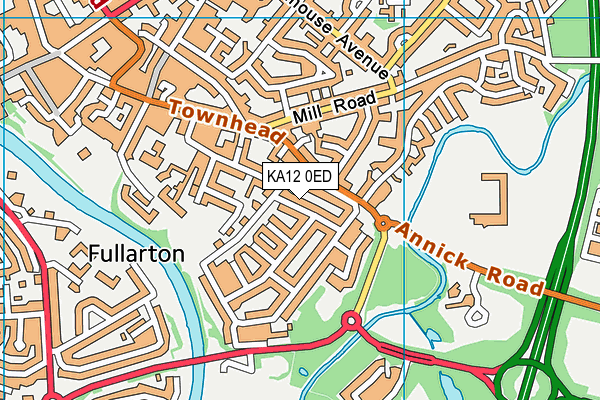 KA12 0ED map - OS VectorMap District (Ordnance Survey)