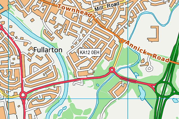 KA12 0EH map - OS VectorMap District (Ordnance Survey)