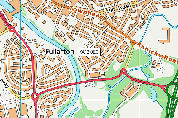 KA12 0EQ map - OS VectorMap District (Ordnance Survey)