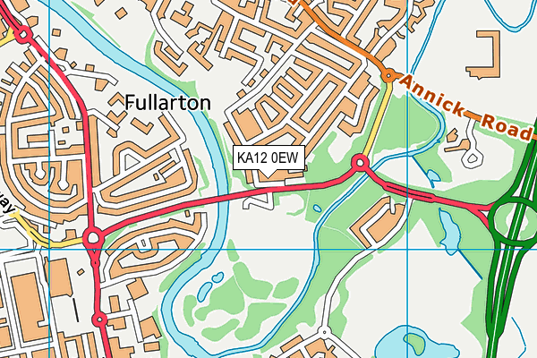 KA12 0EW map - OS VectorMap District (Ordnance Survey)