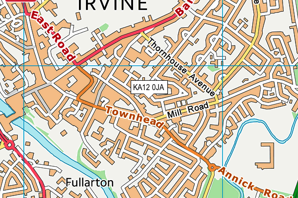 KA12 0JA map - OS VectorMap District (Ordnance Survey)