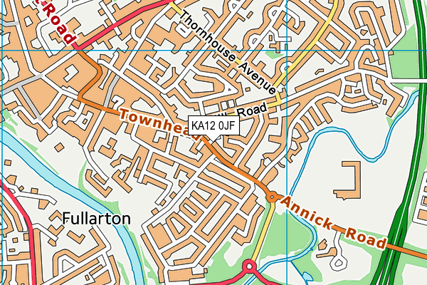 KA12 0JF map - OS VectorMap District (Ordnance Survey)