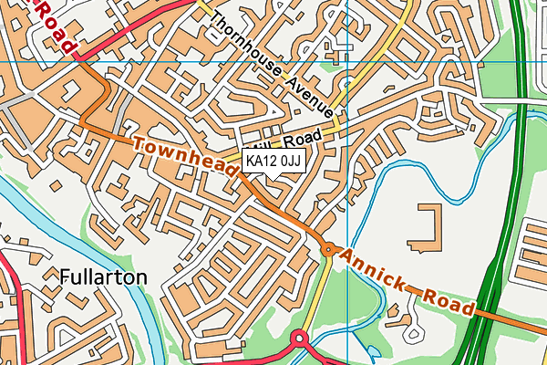 KA12 0JJ map - OS VectorMap District (Ordnance Survey)