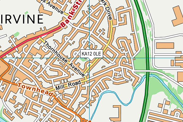 KA12 0LE map - OS VectorMap District (Ordnance Survey)