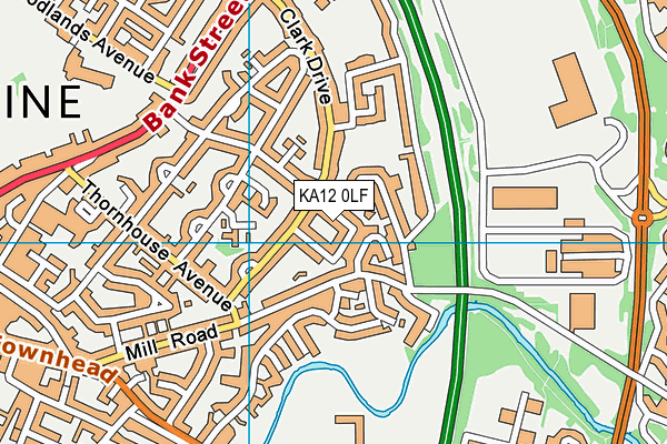 KA12 0LF map - OS VectorMap District (Ordnance Survey)