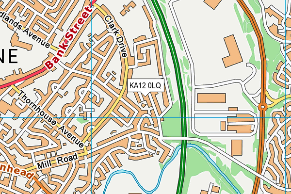 KA12 0LQ map - OS VectorMap District (Ordnance Survey)