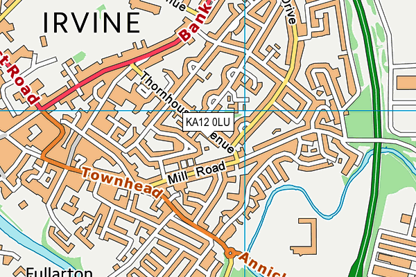 KA12 0LU map - OS VectorMap District (Ordnance Survey)