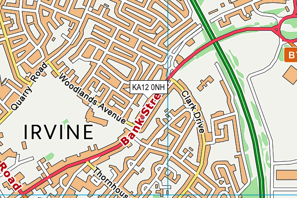 KA12 0NH map - OS VectorMap District (Ordnance Survey)