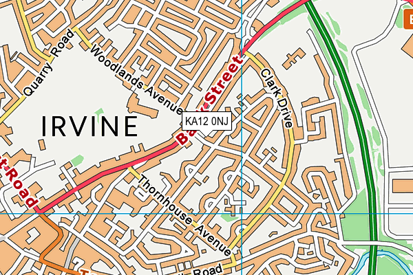 KA12 0NJ map - OS VectorMap District (Ordnance Survey)