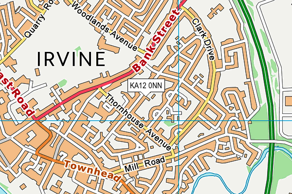 KA12 0NN map - OS VectorMap District (Ordnance Survey)