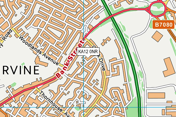 KA12 0NR map - OS VectorMap District (Ordnance Survey)